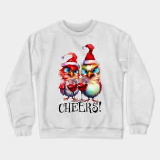 Cheers Funny Christmas Print Crewneck Sweatshirt